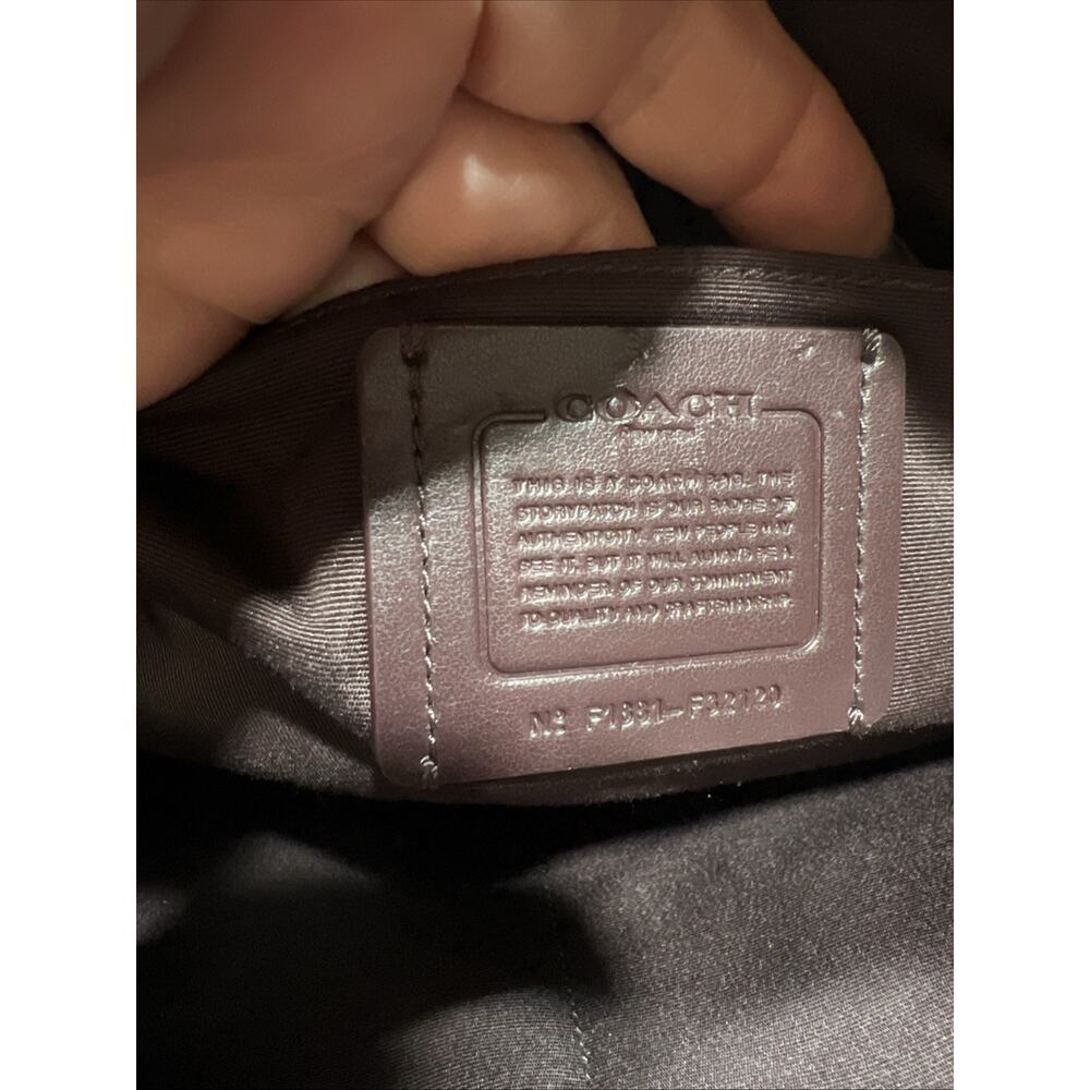 Coach Pink Croc-Embossed Leather Dome Satchel F32120 - Picture 9 of 16